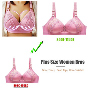 New Women Large <strong>Size</strong> Bras Push up Big <strong>Breast</strong> Full Coverage Underwear Lady Fashion Sexy Wire Free Bra - Product Image 5