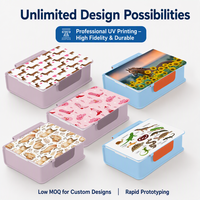 Boîte à lunch bento pour enfants, étanche, isolée, multi-compartiments, avec séparateur amovible, en plastique, pour tout-petits, garçons, filles, école