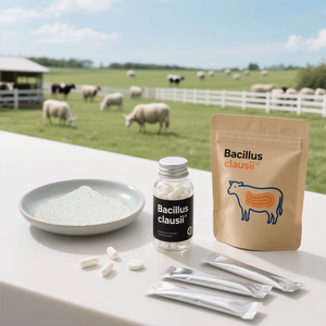 כיתה 10b cfu/g bacillus clausii מסדיר את בריאות המעי של בעלי חיים מסייעת לעיכול ומקדם עלייה במשקל. - Product Image 1