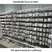 Soldes Exceptionnelles : Faux Ongles Faits Main à Coller – 10 Pièces, Styles Mixtes Aléatoires, Couverture Complète – Vente en Gros, Sac Chanceux