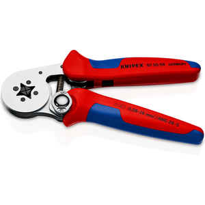 Herramienta de crimpado KNIPEX 97 55 04 SB para terminales (férulas), con ajuste automático para crimpado lateral con mangos - Product Image 2