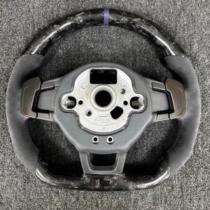 Volante de fibra de carbono forjado para Volkswagen Golf MK7 MK7.5 MK6 MK5 MK4 GTI Polo GTS GTD GTE R Passat r-line - Product Image 5