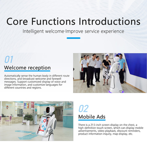 Premium AI Service Reception Greeting <strong>Robot</strong> <strong>Intelligent</strong> Voice Interaction 21.5&quot; Screen Autonomous Obstacle Avoidance - Product Image 4