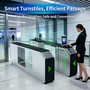 Torniquete Electrónico <span class=keywords><strong>de</strong></span> Seguridad para Entrada <span class=keywords><strong>de</strong></span> Aeropuerto y Metro, Puerta AB, Anti-entalleamiento, con Lector <span class=keywords><strong>de</strong></span> Tarjetas y Reconocimiento Facial - Product Image 3