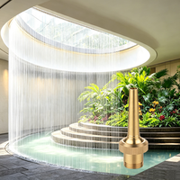 Boquilla de fuente de latón de alto rendimiento con chorro de agua flexible y ajustable para proyectos de paisajismo exterior a gran escala