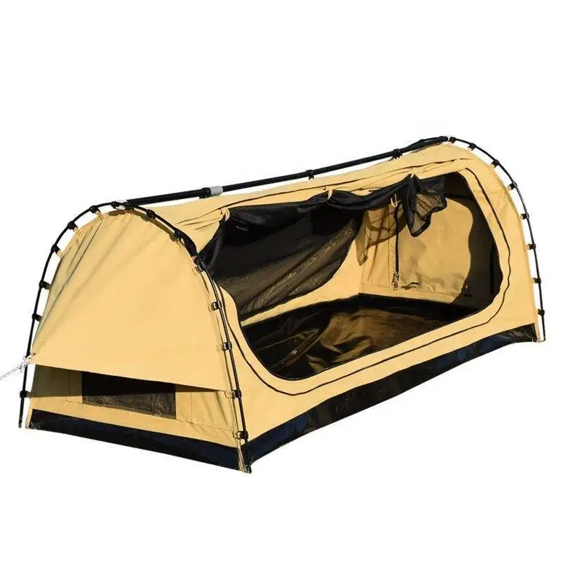 Mercato australiano campeggio impermeabile tela Swag tenda 2 persone cupola riparo portatile escursionismo camper <span class=keywords><strong>Caravan</strong></span>