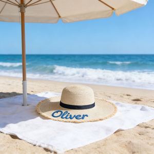 Personalised Bridal Party <b>Hat</b>, Custom Name Wide Brim Sun <b>Hat</b>, <b>Wedding</b> Bridesmaids Accessories, Summer Beach Cap - Product Image 6