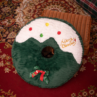 Coussin décoratif en peluche personnalisé OEM ODM en forme de Noël (Bonhomme de neige, Arbre, Canne à sucre) – Cadeau de Noël pour enfants