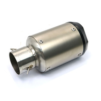 Pour Kinlon fibre de carbone 51mm 60mm modèle universel moto sans lacet tuyau d'échappement arrière échappement système de pointe silencieux