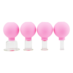 Kit de ventouses faciales en verre pour <span class=keywords><strong>massage</strong></span> sous vide <span class=keywords><strong>anti</strong></span>-<span class=keywords><strong>cellulite</strong></span> - PVC pour <span class=keywords><strong>massage</strong></span> corporel, drainage lymphatique et fascia - Product Image 2