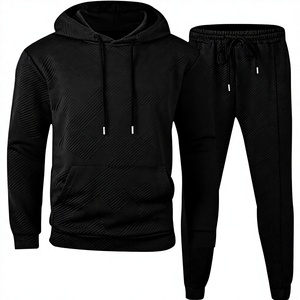 Conjunto Deportivo de Invierno Personalizado Estilo Hip Hop, Transpirable, con Capucha, de Algodón para Hombre, 2 Piezas, Pantalones y Sudadera con Capucha, Casual, Ecológico - Product Image 3