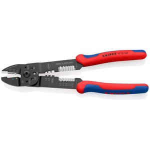 KNIPEX 97 22 240 Crimping <b>Pliers</b> with multi-component handles, black lacquered, 240 mm - Product Image 2