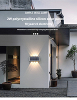IP65 su geçirmez LED duvar işık güneş indüksiyon iç/dış fikstür bahçe uygulama duvar lambaları/Led lamba