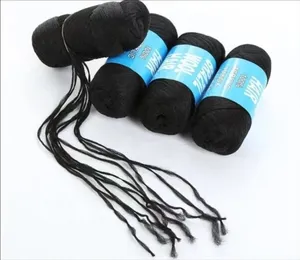 Filati di lana brasiliana utilizzati per il gigante intrecciato interno intrecciato accessori sintetici per capelli intrecciati trecce
