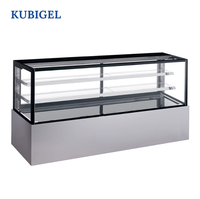 Vitrine Réfrigérée Commerciale à 3 Niveaux avec Ventilateur de Refroidissement pour Gâteaux et Desserts – Présentoir de Comptoir