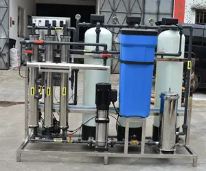Sistema industrial de osmose reversa para purificação de água mineral, sistema de tratamento de membrana Ro, 500LPH, 750LPH, 1000LPH