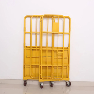 Aangepaste <span class=keywords><strong>4</strong></span> Wiel Opvouwbare Magazijn Zware 500Kg <span class=keywords><strong>Platform</strong></span> Gaas Logistiek Rolkar Kooi <span class=keywords><strong>Trolley</strong></span> Voor Supermarkt - Product Image 4