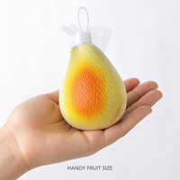 Décoration de Fruits Artificiels en Mousse Souple à Presser, Façon Pomelo, Filet en Maille, Jaune Soleil, Agrumes, Jouets Squishy pour la Maison, la Cuisine et la Table