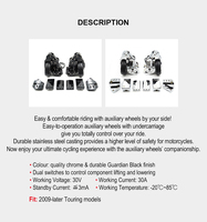 Chariot d'atterrissage HD pour Gold Wing GL1800, cadre de support de stationnement auxiliaire avec roues d'atterrissage Fly Gear pour un démarrage facilité
