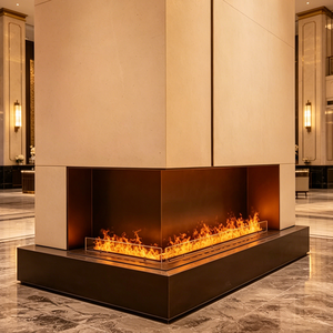 Cheminées à vapeur d'eau de luxe pour intérieur et extérieur, technologie de flamme froide pour terrasse de complexe hôtelier, bord de piscine, jardin, salon - Product Image 3
