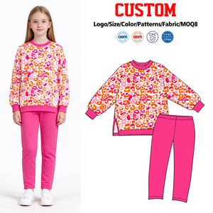 Trendyism Boutique - Conjunto de Leggings Deportivos con Estampado de Leopardo para Niñas Pequeñas, Ropa de Yoga al por Mayor para Hermanas - Product Image 1
