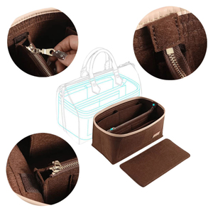 Bán Buôn Biểu Tượng Tùy Chỉnh Cảm Thấy Trang Điểm Có Thể Tháo Rời Túi Xách <span class=keywords><strong>Organizer</strong></span> Chèn Túi Mỹ Phẩm Purse <span class=keywords><strong>Organizer</strong></span> Chèn Cho Phụ Nữ Túi Xách - Product Image 5