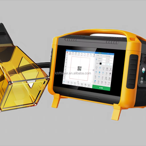 Machine de marquage laser portative avec détection de distance, éclairage par ventilateur et couvercle de protection, machine de gravure laser en acier MIN portative - Product Image 1