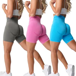 14 colori Custom Fitness Workout Women NVGTN nahtloss pantaloncini da Yoga senza cuciture Gym Booty Scrunch Shorts