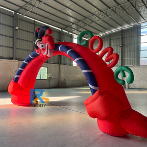 Quảng cáo ngoài trời <span class=keywords><strong>Inflatable</strong></span> lối vào cổng tò vò đôi chân đua bắt đầu kết thúc dòng cổng bóng vòm cho tổ chức sự kiện - Product Image 3