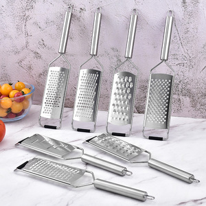 Stainless Steel Cheese Grater 7 Piece <b>Set</b> Multi Function Slicer Shredder For Kitchen Use - Product Image 1
