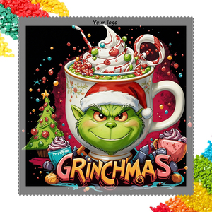 Grinchmas Mug Grinch <span class=keywords><strong>Vert</strong></span> <span class=keywords><strong>Peinture</strong></span> Diamant 5D Perles Rondes Complètes DIY Art de Noël Tendance - Product Image 1