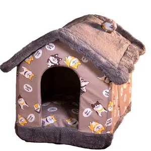 Travel Dog Supply Durable Wear-resistant Foldable Small Footprints Pet Bed Tent Doghouse Blanket Nest Doghouse