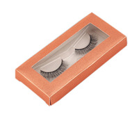 Boîte en papier écologique recyclable pour cils avec laminage mat et gaufrage, taille et couleur personnalisées