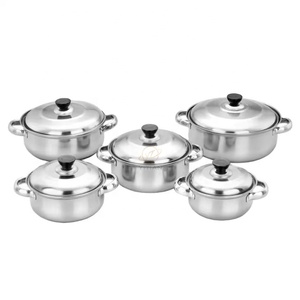 Bán <span class=keywords><strong>Hot</strong></span> thép không gỉ Cooking Pot Set Cổ Phiếu thép không gỉ nồi Cookware Set - Product Image 1