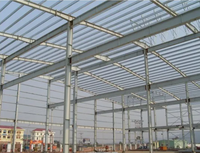 Structure en acier robuste à plusieurs étages pour bâtiment industriel, construction de squelette métallique