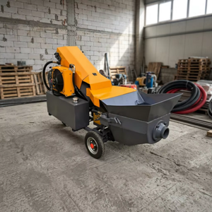 Pompe à béton pour le transport de béton de construction, distance de transport parallèle 20M, puissance du compresseur d'air 3KW - Product Image 5