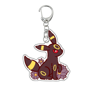 Llavero de anime Pokémon Flareon <span class=keywords><strong>Glaceon</strong></span> Umbreon Jolteon Espeon Sylveon <span class=keywords><strong>Vaporeon</strong></span>, colgante creativo de acrílico con diseño de dibujos animados, regalo - Product Image 3