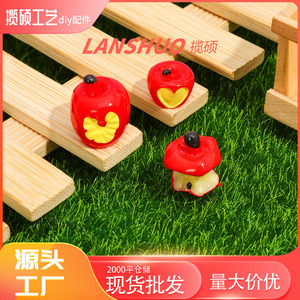 Miniatura 3D de Resina con Forma de Núcleo de Manzana, Decoración para el Hogar, Modelo de Resina Plástica de Forma Irregular para Adorno de Escritorio - Product Image 3