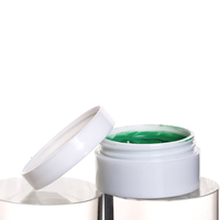 Pot cosmétique en plastique à large ouverture de 10 g, couleur personnalisée, pot rond pour gommage des lèvres avec couvercle