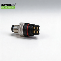Connecteur circulaire M12 femelle droit à 4 broches BAYMRS M12 A-code, connecteur mâle/femelle PG7/PG9