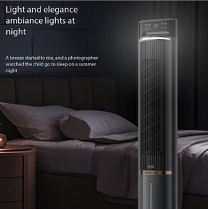 Enfriador de Torre Portátil Silencioso con Temporizador y Oscilación, Ahorro de Energía, Ventilador de <span class=keywords><strong>Aire</strong></span> <span class=keywords><strong>Acondicionado</strong></span> Eléctrico Pequeño para Dormitorio - Product Image 4