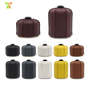Custodia Protettiva in Pelle PU per Bombola del <span class=keywords><strong>Gas</strong></span> <span class=keywords><strong>da</strong></span> <span class=keywords><strong>Campeggio</strong></span>, Porta Bombola Piatta per Attività all'Aperto - Product Image 5