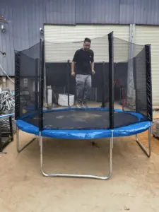 Vendita calda 6ft/8ft/10ft/12ft trampolino da salto Fitness all'aperto e al coperto produttori di sicurezza per bambini trampolini con telaio per giardino