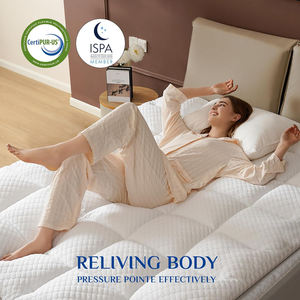 Kraliçe boyutu 4-Inch çift katmanlı hafızalı köpük şilte Topper 3-Inch soğutma yumurta sandık jel 1-Inch alternatif PillowTop 8-21 yatak - Product Image 5