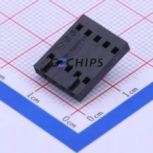 104257-4 Housing (Wire-to-Board / Wire-to-Wire) P=2.54mm Connector 1x5P 2.54mm 1 5 - Product Image 1