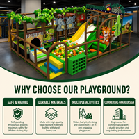 1. Équipement de terrain de jeu intérieur commercial personnalisé sur le thème de la jungle, jeux souples pour centre de divertissement familial