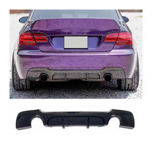 Per <span class=keywords><strong>BMW</strong></span> <span class=keywords><strong>Serie</strong></span> <span class=keywords><strong>3</strong></span> E90 2005-2011 Kit Carrozzeria Pacchetto M di Alta Qualità <span class=keywords><strong>Nero</strong></span> Lucido MT Diffusore Labbro Posteriore Ricambi Auto Kit M-Tech - Product Image 6