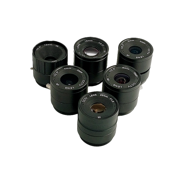 China Supplier 3MP CCTV Lens 16mm 80 Angle of View Manual Focus 1/2.5" & 1/2.7" Format C-Mount