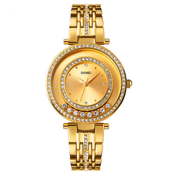 Skmei 1740 Diamond Ring Case Women Fashion Quartz Select Ladies Wrist Watch