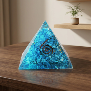 Pirámides de Orgón Turquesa al por Mayor, Artesanías de Piedras Preciosas, Regalo Inspirador de Reiki y Budismo, Pirámide de Energía para Meditación y Feng Shui, Amuleto - Product Image 3